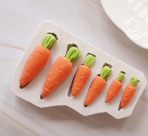 6 in 1 Carrot Silicone Mould