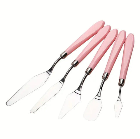 Pink Artist Palette knife set
