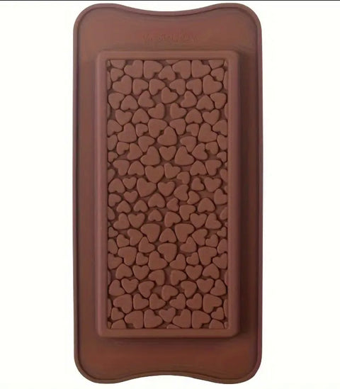 Heart Pattern Chocolate Bar Mould