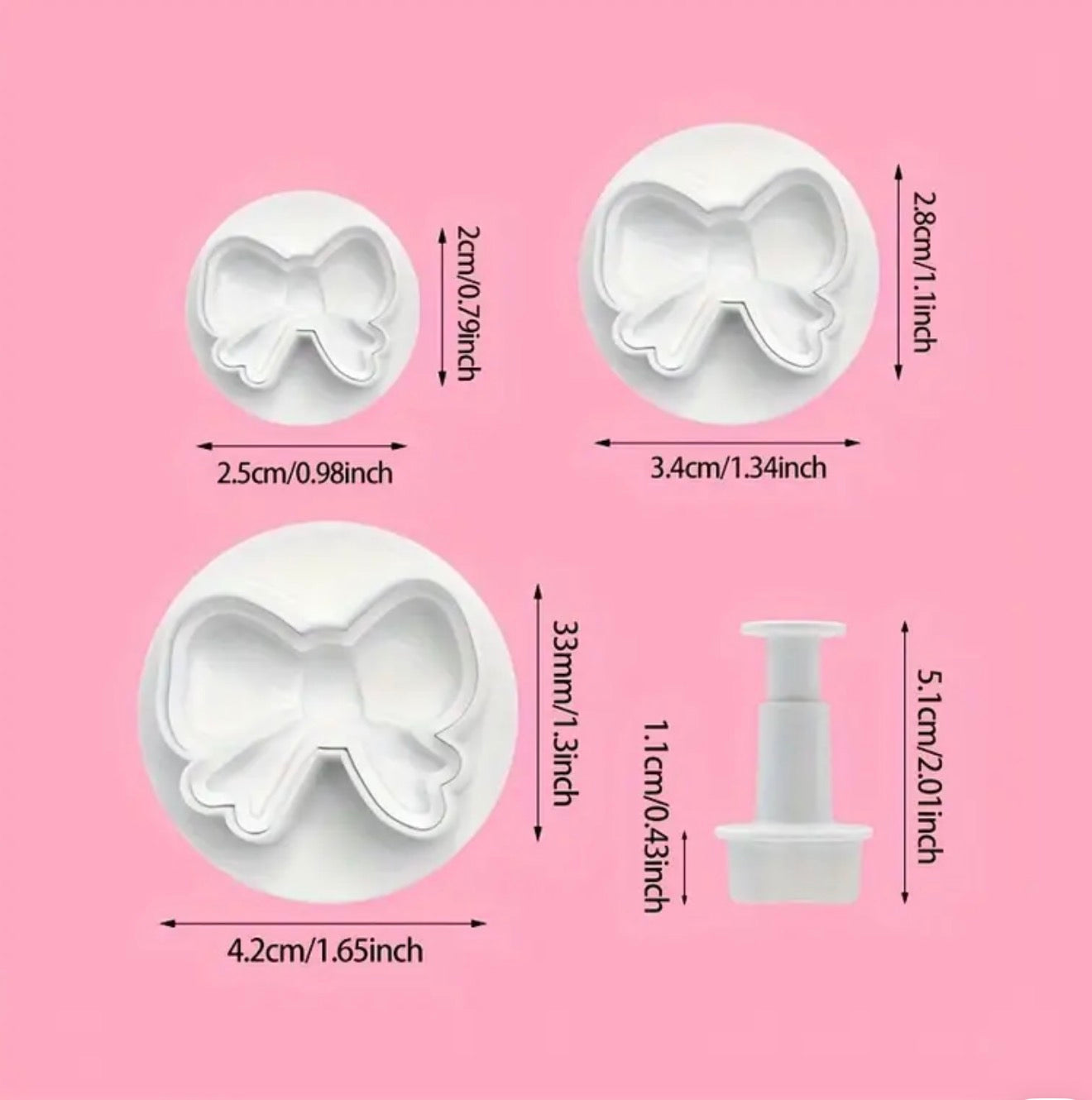 Bow Plunger Cutter Set – Windsor Cakecraft