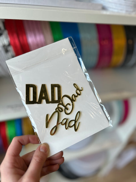 Dad Cupcake Toppers Pack of 3