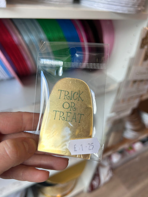 Acrylic Gravestone Topper Pack of 2: Gold
