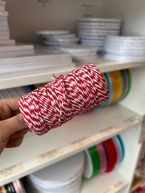 Full roll of Red and White String