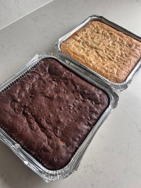 Ready Baked Tray Bake Slab - Blondie or Brownie