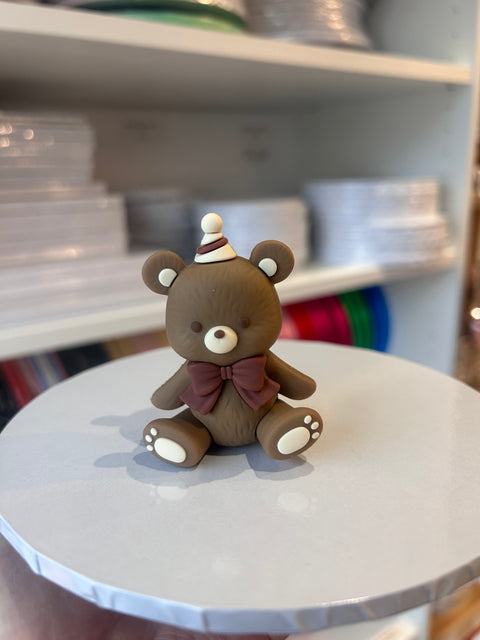 Bear with Party Hat Cake Topper
