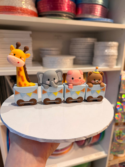 Animal Train Carriages - Blue