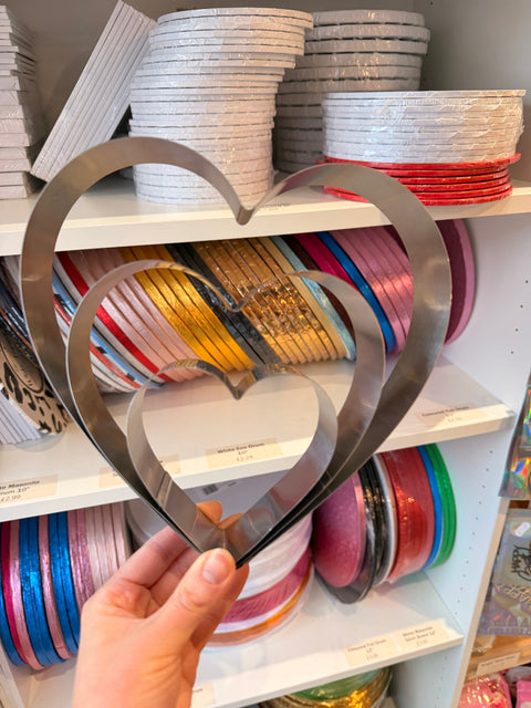 Large Metal Heart Sponge Cutters Set of 3