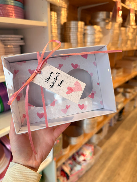 Valentines 2 Cupcake Box with Tag