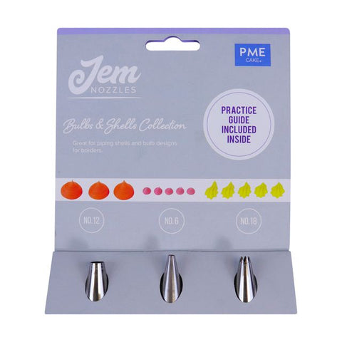 Piping Nozzle Set by Jem - Bulbs & Shells Collection