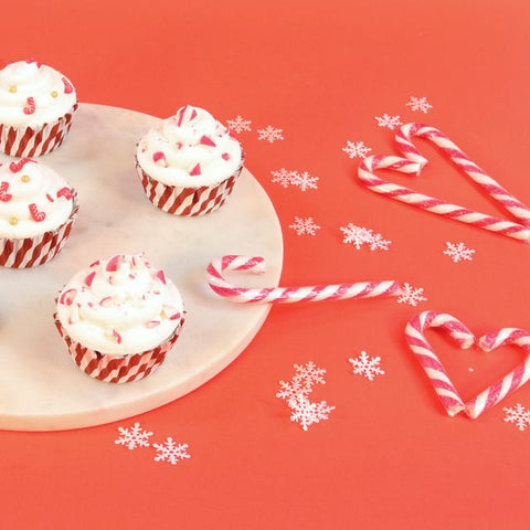 Candy Stripe Foil Lined Cupcake Cases