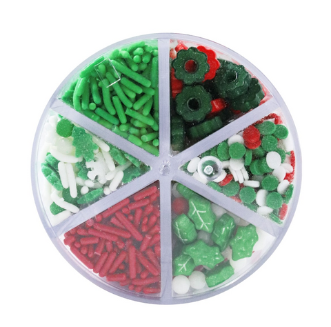 Deck The Halls 6 in 1 Sprinkle Set by PME