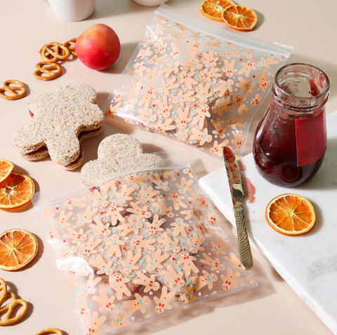 Gingerbread Men Resealable Treat Bags Pack of 20