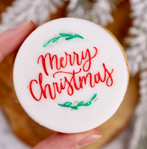 Merry Christmas with Laurel Frame by Sweet Stamp