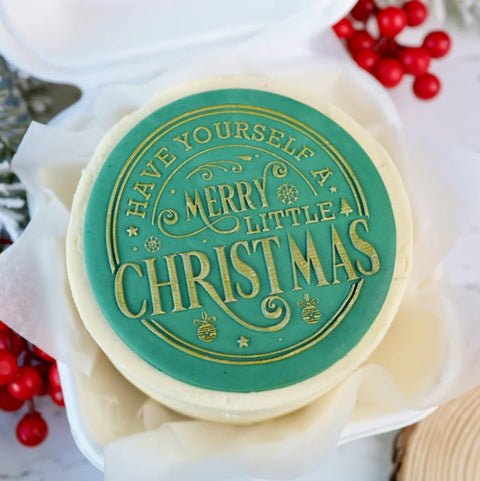 Merry Little Christmas Bento Cake Outboss by Sweet Stamp