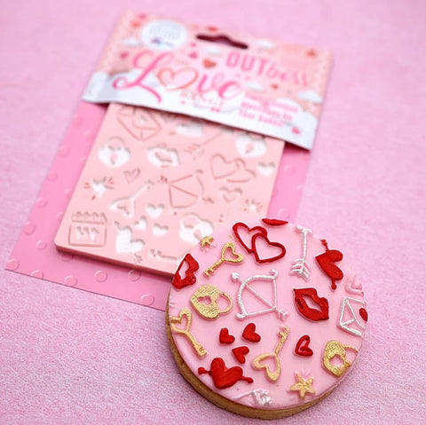 Valentines Doodle Texture Tile by Sweet Stamp