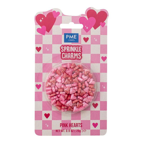 Pink Hearts Sprinkle Charms by PME