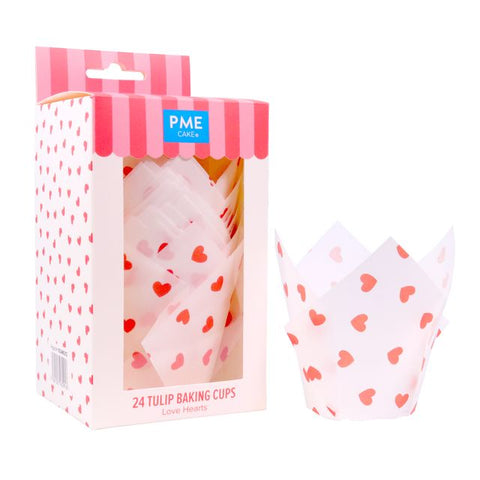 Valentines Tulip Muffin Cases by PME