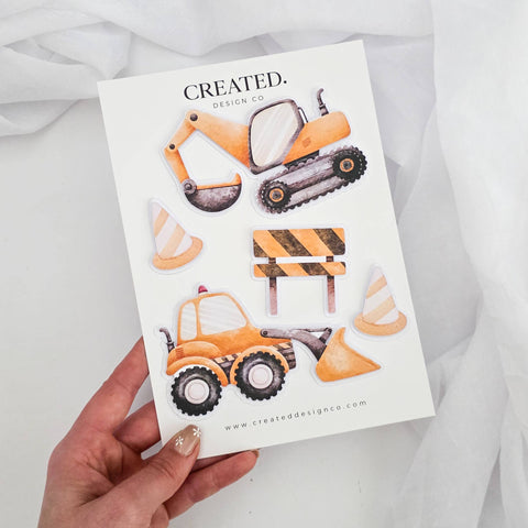 Construction Cake Decorations Set