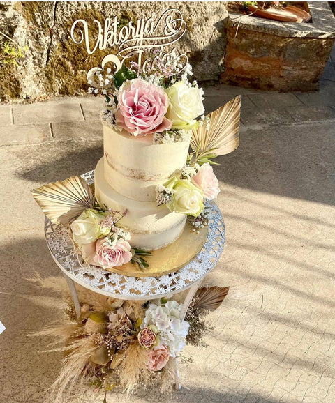 Dried Palm Spear Leaves ,black, pink, blue, gold, white, green orange palm spear, palm cake topper, palm decor, dried flowers cake decor: Gold
