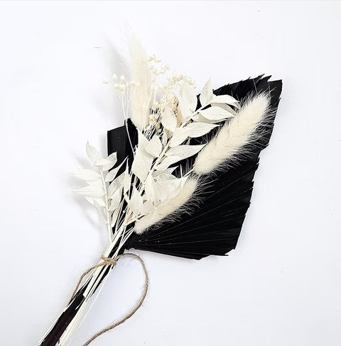 Dried Flower & Palm Set: Black