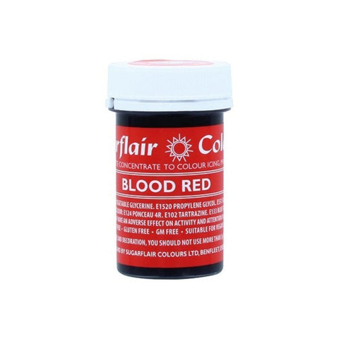Blood Red Sugarflair Paste Colour