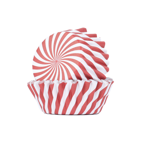 Candy Stripe Foil Lined Cupcake Cases