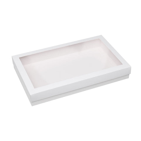 White Deluxe Treat Box with Window