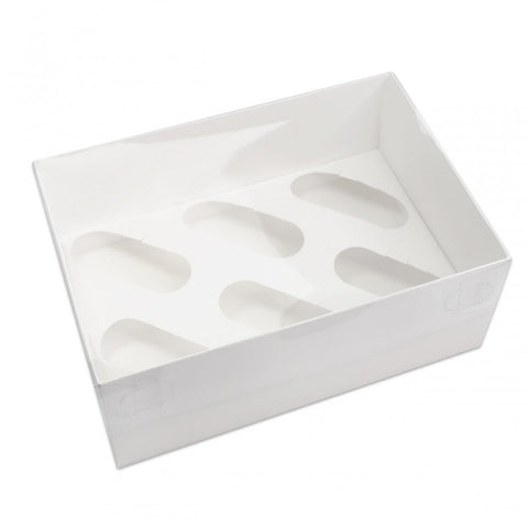 Clear Lid Cupcake Box Holds 6 - Pack of 2