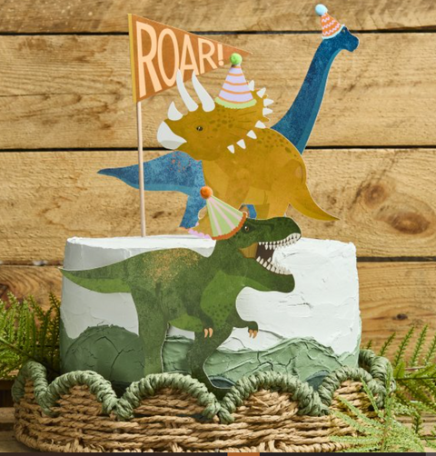 Party Dino Cake Topper Set