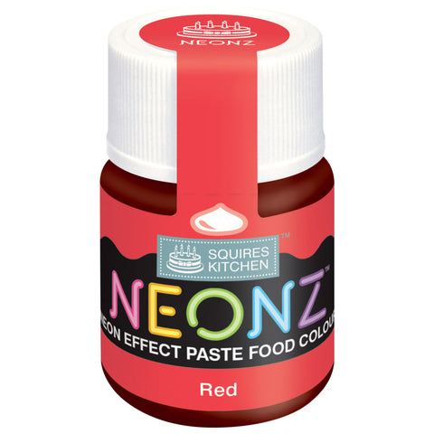 Red NEONZ Paste Colour by Squires Kitchen