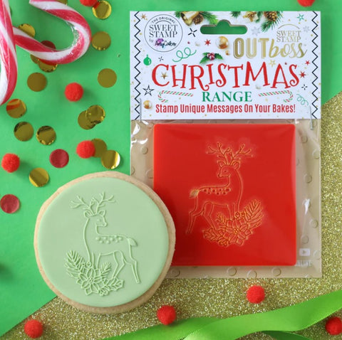 Floral Reindeer Outboss by Sweet Stamp