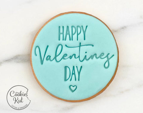 Happy Valentines Day with Heart Embosser by CookieKut