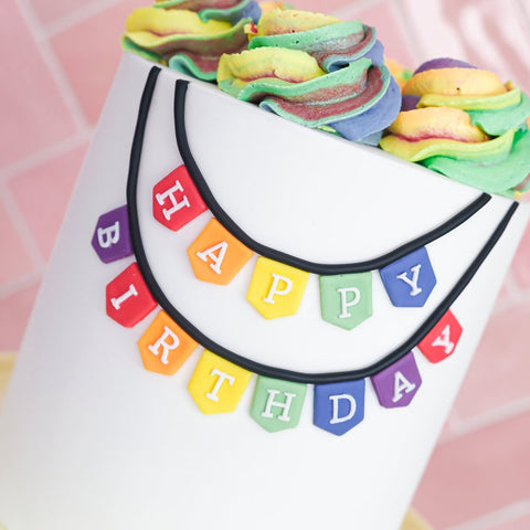 Sweet Stamp Outboss Bunting Small Letter Set