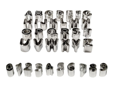 Alphabet & Letter Metal Cutter Set by PME