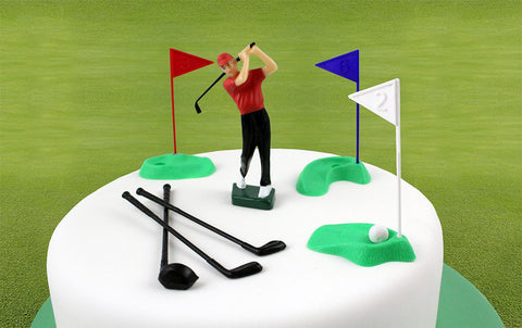 Golfer Cake Topper Set