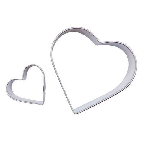 Set of 2 Heart Cookie Cutters by PME