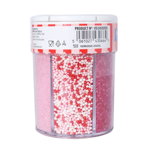 Valentines 6 in 1 Sprinkle Set by PME