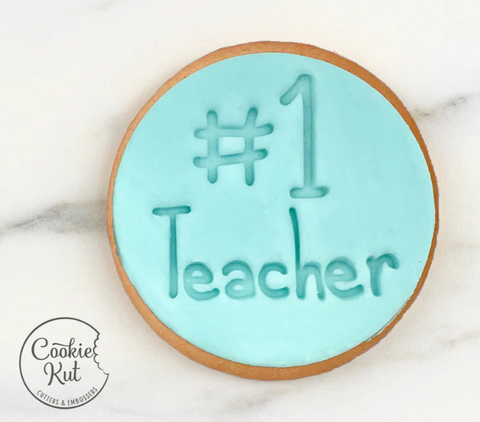 #1 Teacher Embosser by CookieKut