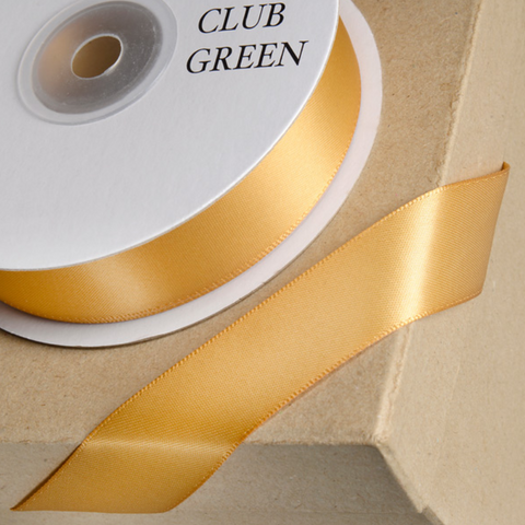 Old Gold 15mm Satin Ribbon