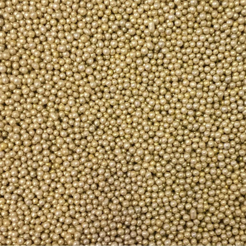Edible Cake Sprinkles - Shiny Gold Metallic 2mm