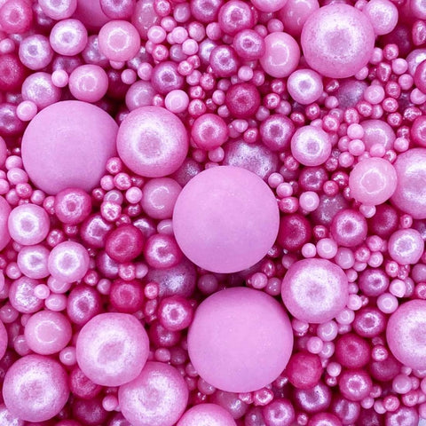 Edible Cake Sprinkles - Pink Pearl Mix
