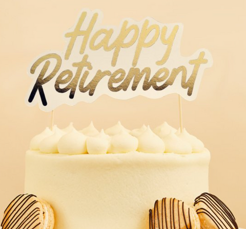 Happy Retirement Cake Topper