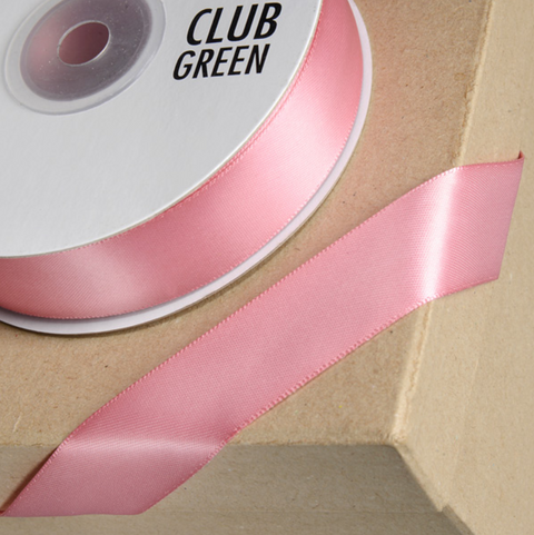 Rose Pink 15mm Satin Ribbon