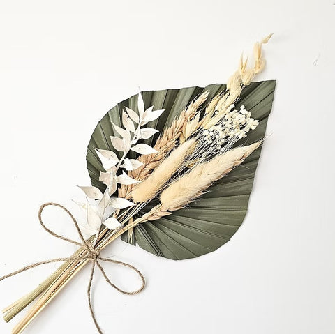 Dried Flower & Palm Set: Sage