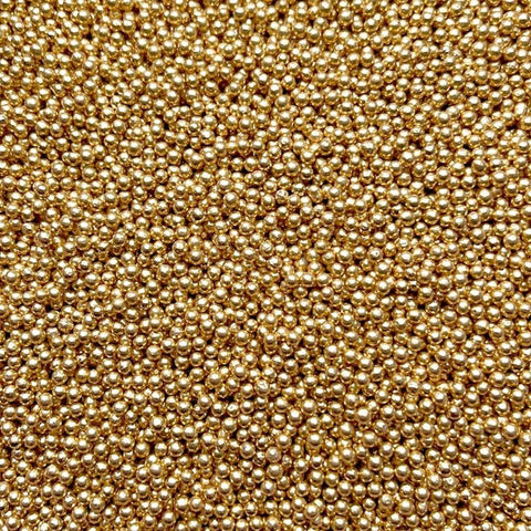 Edible Cake Sprinkles - Shiny Gold Metallic 2mm
