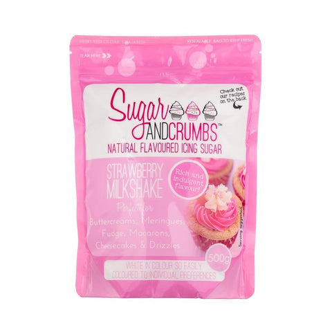 Strawberry Milkshake Icing Sugar by Sugar & Crumbs