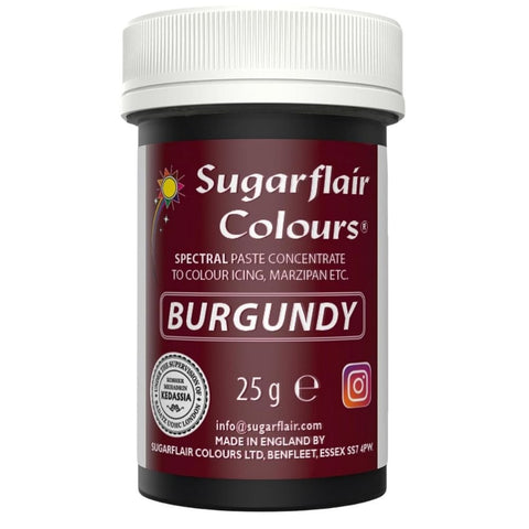 Burgundy Sugarflair Paste Colour