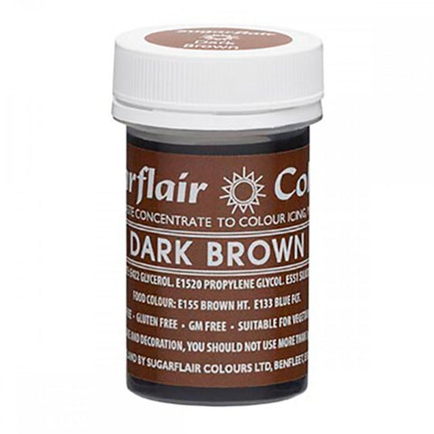 Dark Brown Sugarflair Paste Colour