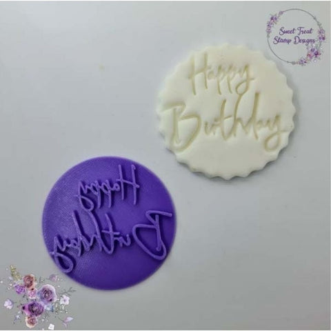 Happy Birthday Cupcake Embosser Style 1 by Sweet Treats