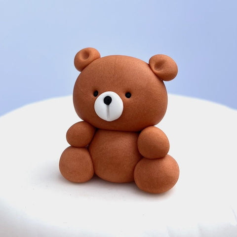 Small Sugar Teddy Cake Topper